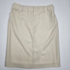 J.Crew Beige Pencil Skirt Classic Knee Length Women